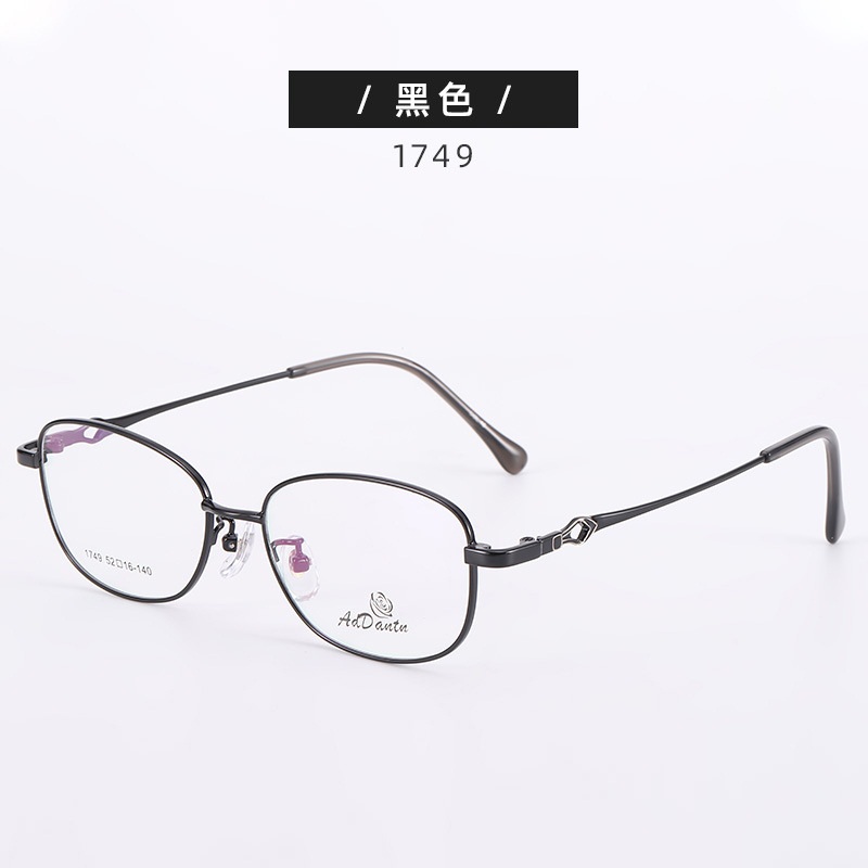 新款 眼镜框架女士眼镜架1749半框 近视散光眼镜框可做渐近片