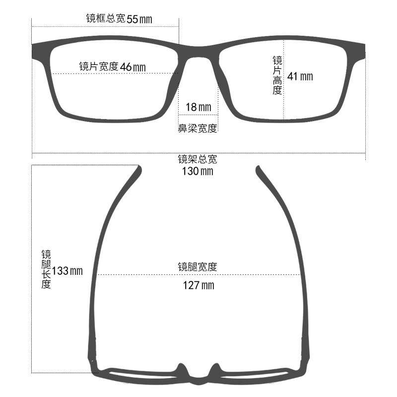 新款 金属复古眼镜1689圆形透明镜脚 男女式品牌平光眼镜架