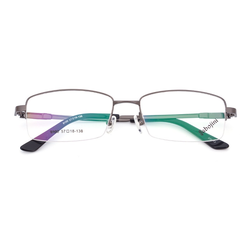 时尚新款金属宽边记忆钛合金 眼镜框 男士光学记忆眼镜架