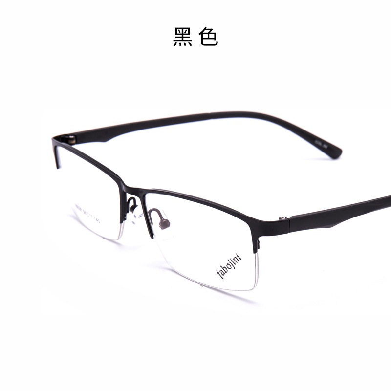 新款钢板金属合金眼镜架半框大号男款眼镜 近视眼镜16028