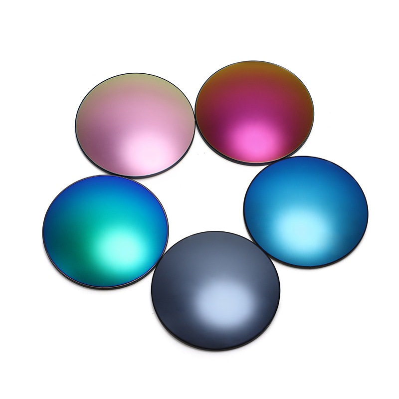 1.56 1.61 1.67炫彩偏光太阳镜片 近视眼镜片偏光树脂炫彩膜镜片