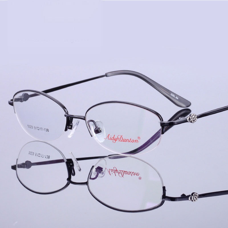 新款 老花眼镜女士高档5023  半框老花镜工厂 金属框架眼镜