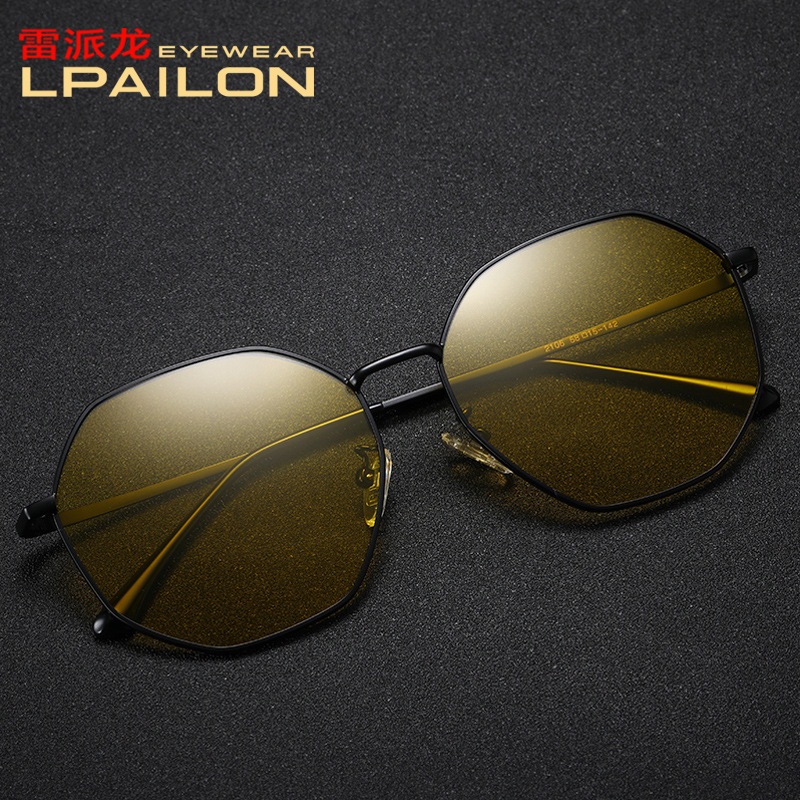 商务款多边夜视眼镜偏光镜眼镜驾驶日夜眼镜男士夜间开车司机2106