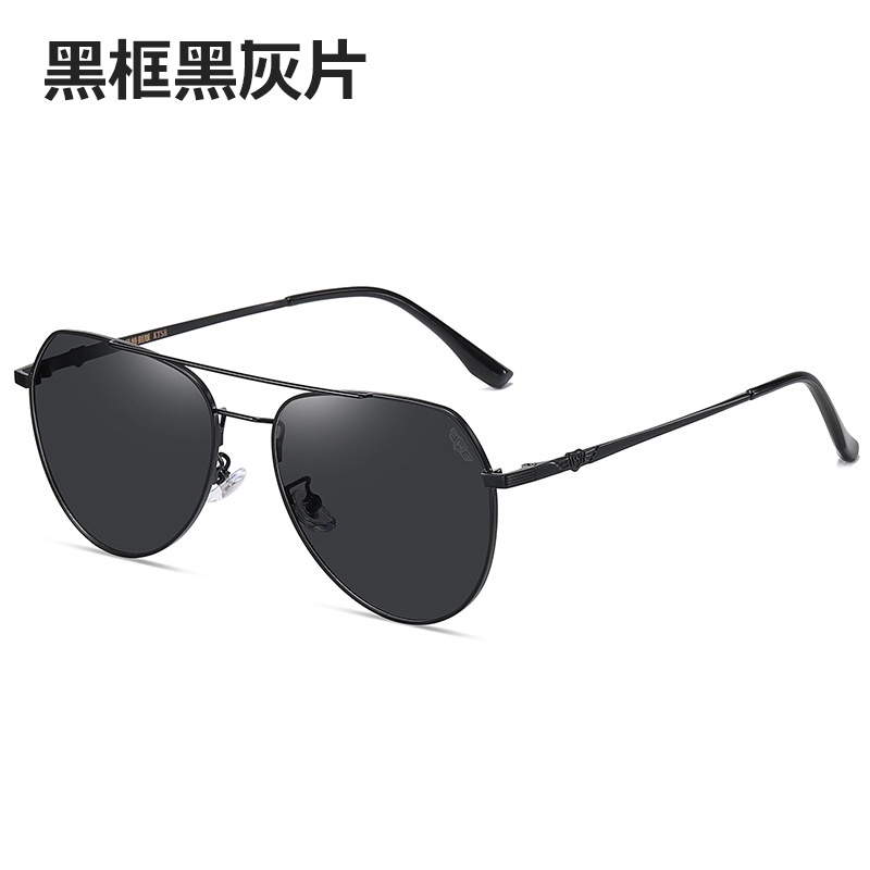 新款太阳镜男士女士飞行员蛤蟆镜偏光变色墨镜驾驶开车司机镜钓鱼