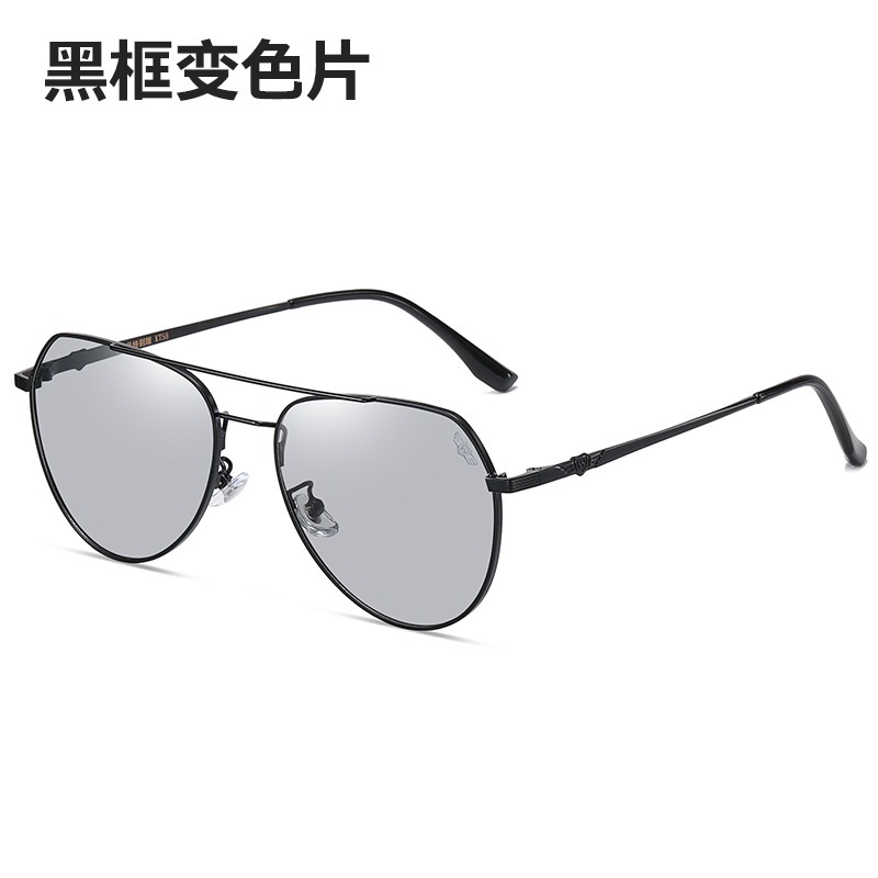 新款太阳镜男士女士飞行员蛤蟆镜偏光变色墨镜驾驶开车司机镜钓鱼