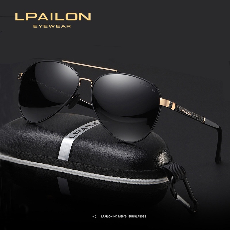 日夜两用偏光太阳镜夜视眼镜驾驶墨镜男士夜间开车司机蛤蟆镜8865