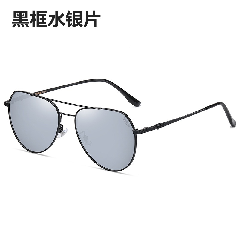 新款太阳镜男士女士飞行员蛤蟆镜偏光变色墨镜驾驶开车司机镜钓鱼