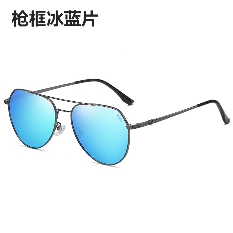 新款太阳镜男士女士飞行员蛤蟆镜偏光变色墨镜驾驶开车司机镜钓鱼