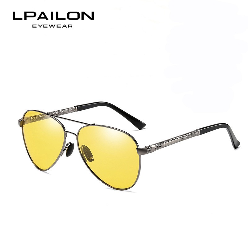 日夜两用偏光太阳镜夜视眼镜驾驶墨镜男士夜间开车司机蛤蟆镜8865