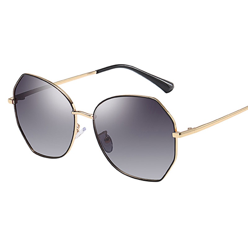 新款街拍女士时尚太阳镜新潮偏光眼镜大框圆脸驾驶墨镜女圆框8063