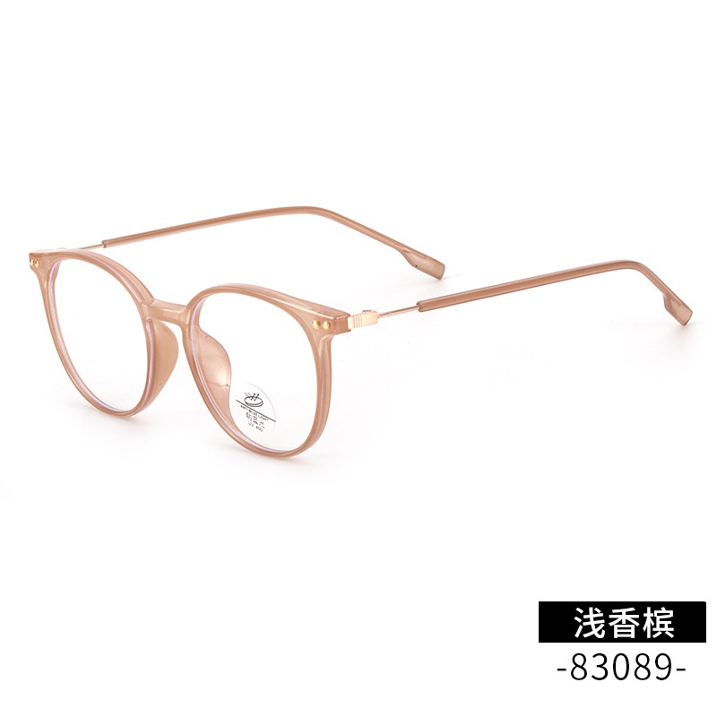 透明平光镜网红同款83089带鼻托护目镜时尚男女学生tr90金胶眼镜