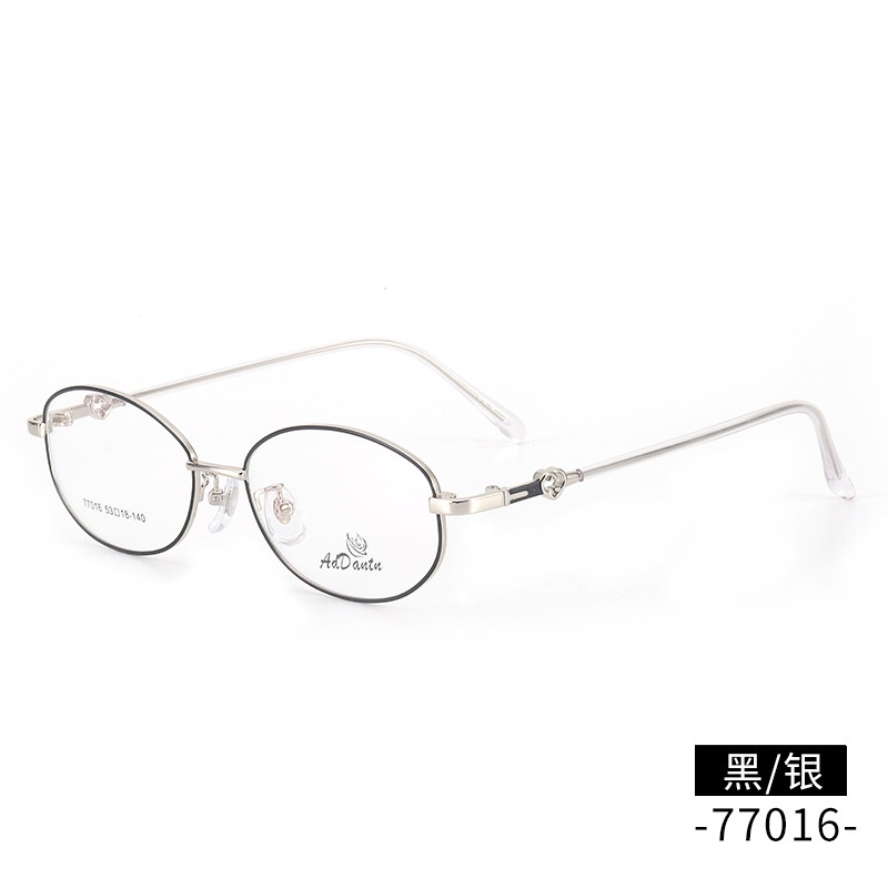 时尚 新款近视眼镜框商务77016多焦点金属眼镜架 女士