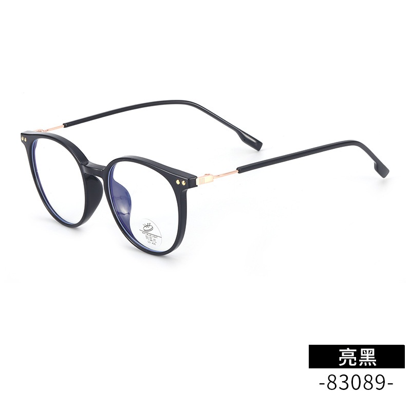 透明平光镜网红同款83089带鼻托护目镜时尚男女学生tr90金胶眼镜