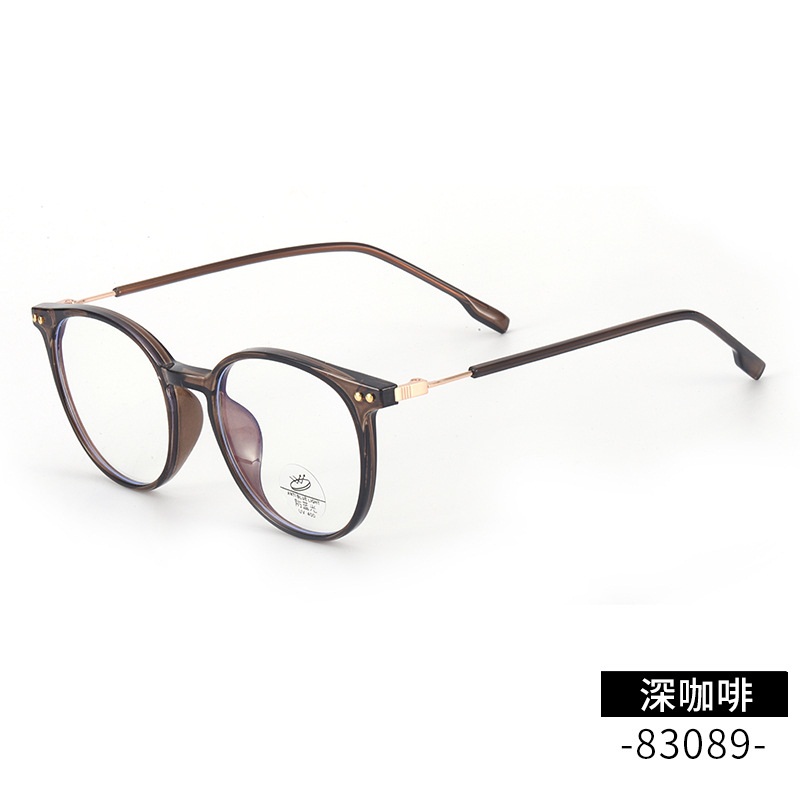 透明平光镜网红同款83089带鼻托护目镜时尚男女学生tr90金胶眼镜