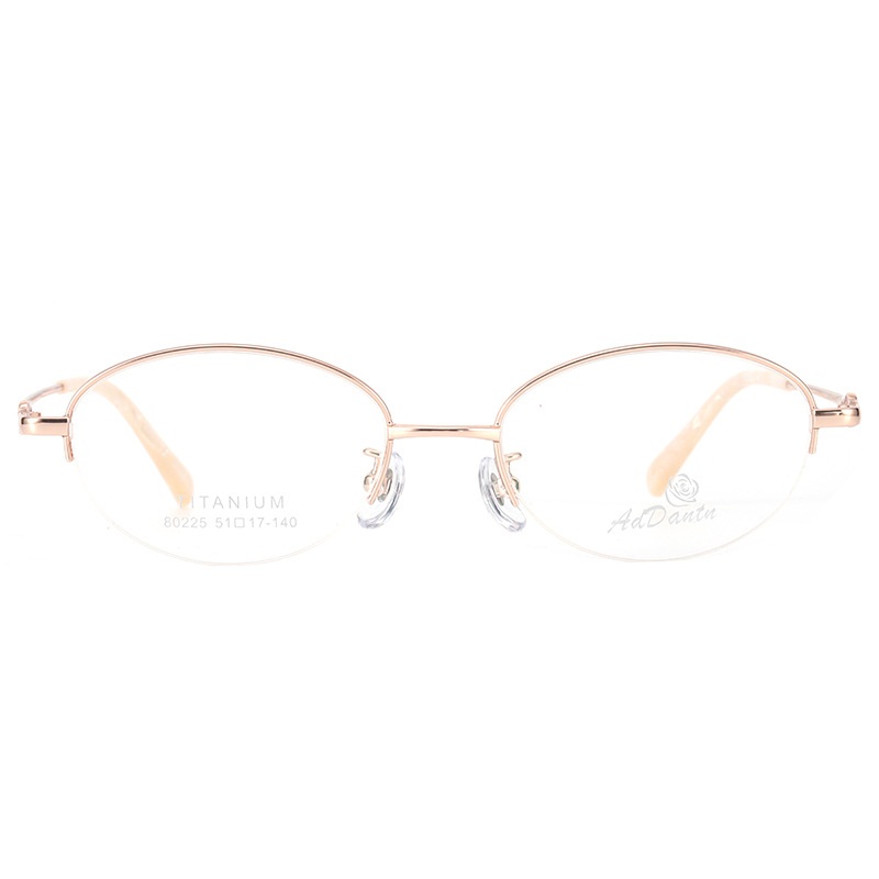 超轻半钛眼镜框 近视 时尚新款镜框80225正品女士半框B钛镜架