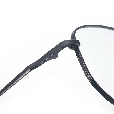 Wide edge silk retro glasses Shenzhen electroplated polygonal ball opening frame 22077Men's and women's slim face flat glasses frame