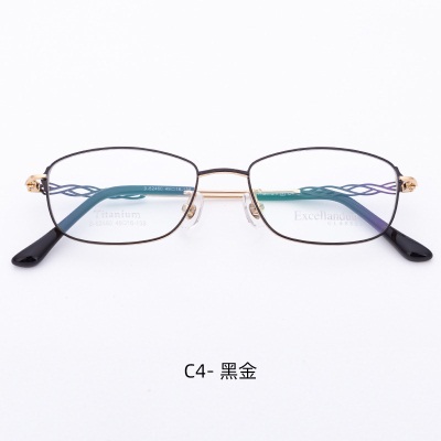 LIGHTWEIGHTBTitanium myopia eyeglass frame  Fashionable new frame62460Authentic women's half frame pure titanium eyeglass frame