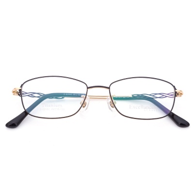 LIGHTWEIGHTBTitanium myopia eyeglass frame  Fashionable new frame62460Authentic women's half frame pure titanium eyeglass frame