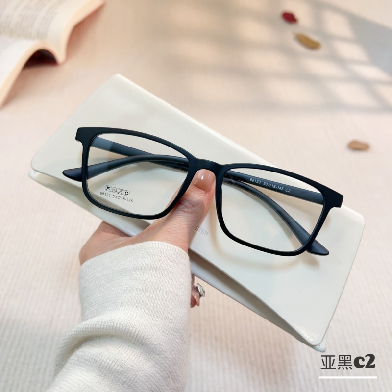 丹阳友顺tr90近视眼镜工厂批发68123男女士全框架眼镜 方形眼镜架