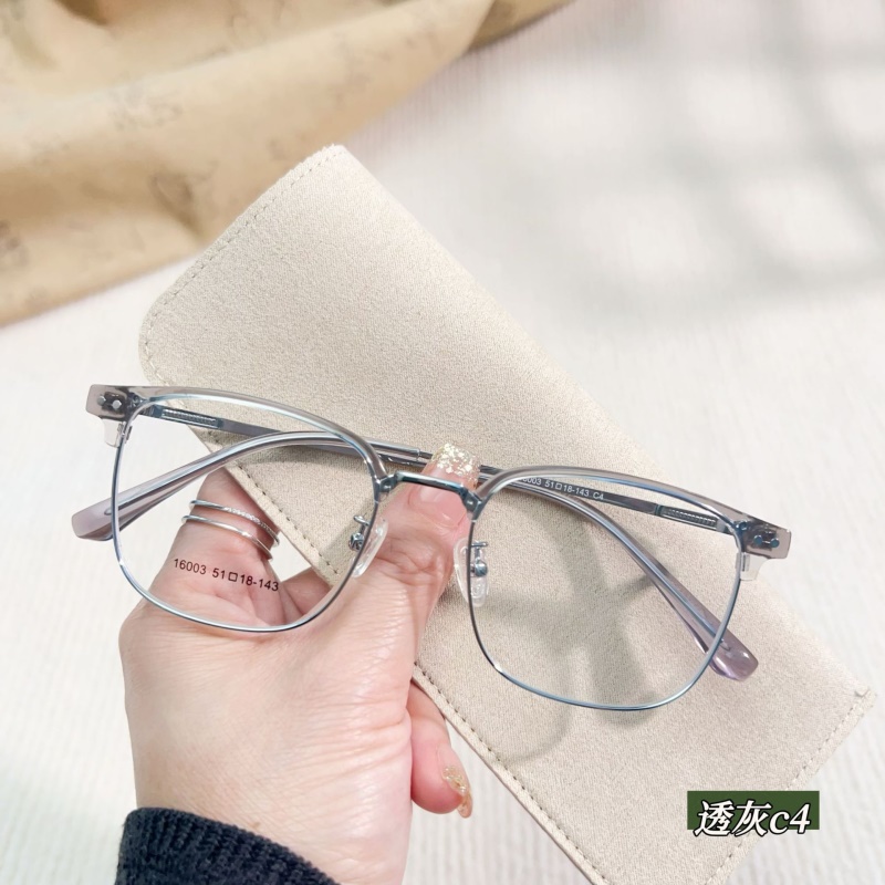 新款时尚眉毛眼睛架素颜眉线框16003斯文柳丁丹阳眼镜工厂批发