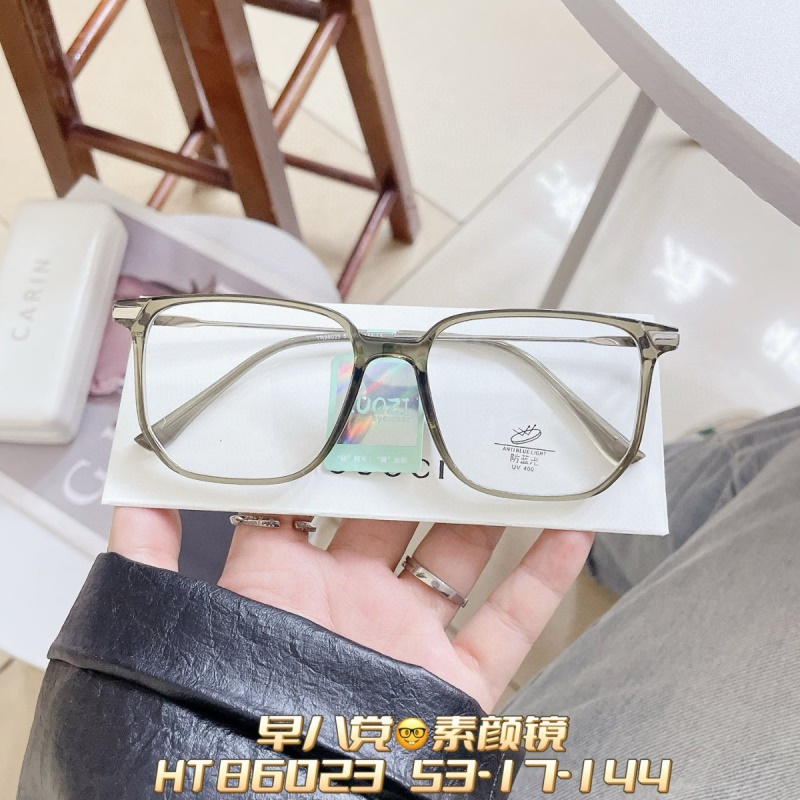 新款TR透明大框网红同款男可配度数防蓝光眼镜框素颜女显瘦平光镜