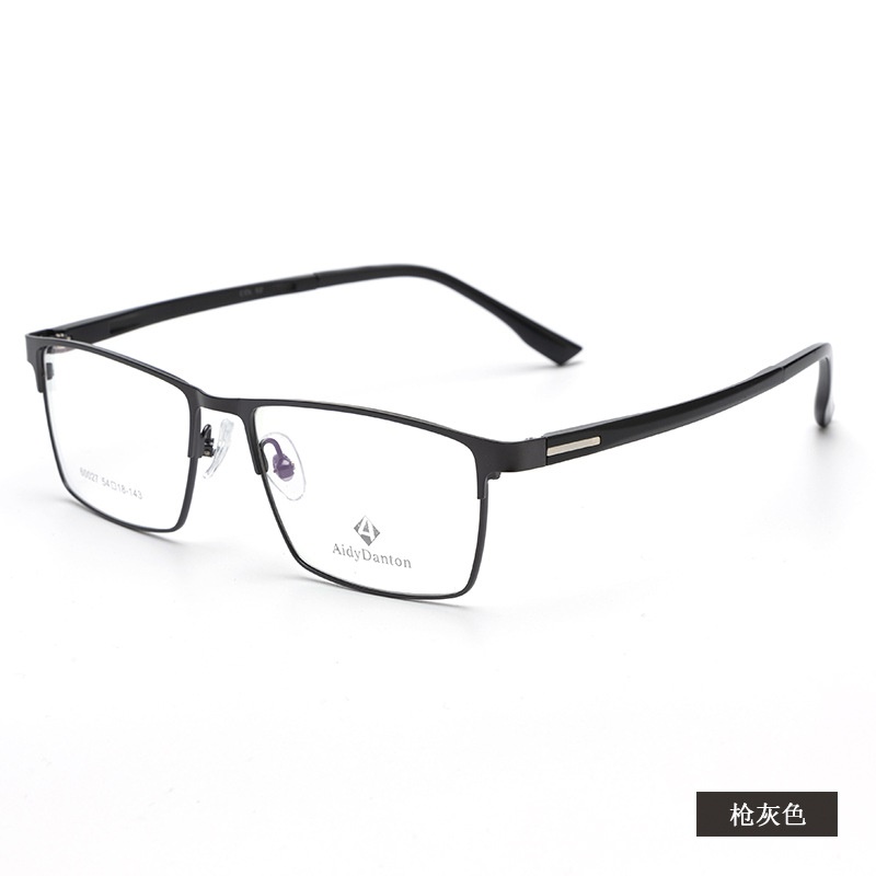新款高启强同款眼镜框批发60027丹阳商务男款眉线全框镜架塑钢腿