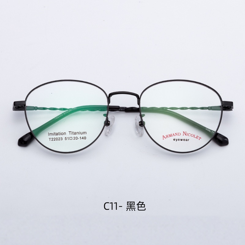 多色小红书复古眼镜 深圳电镀多边形开球镜架22023男女式平光眼镜