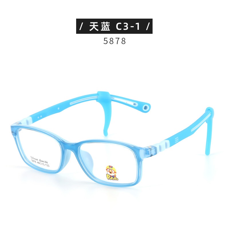 全框 网课眼镜框 儿童近视散光矫正眼镜批发5878眼镜框 软硅胶