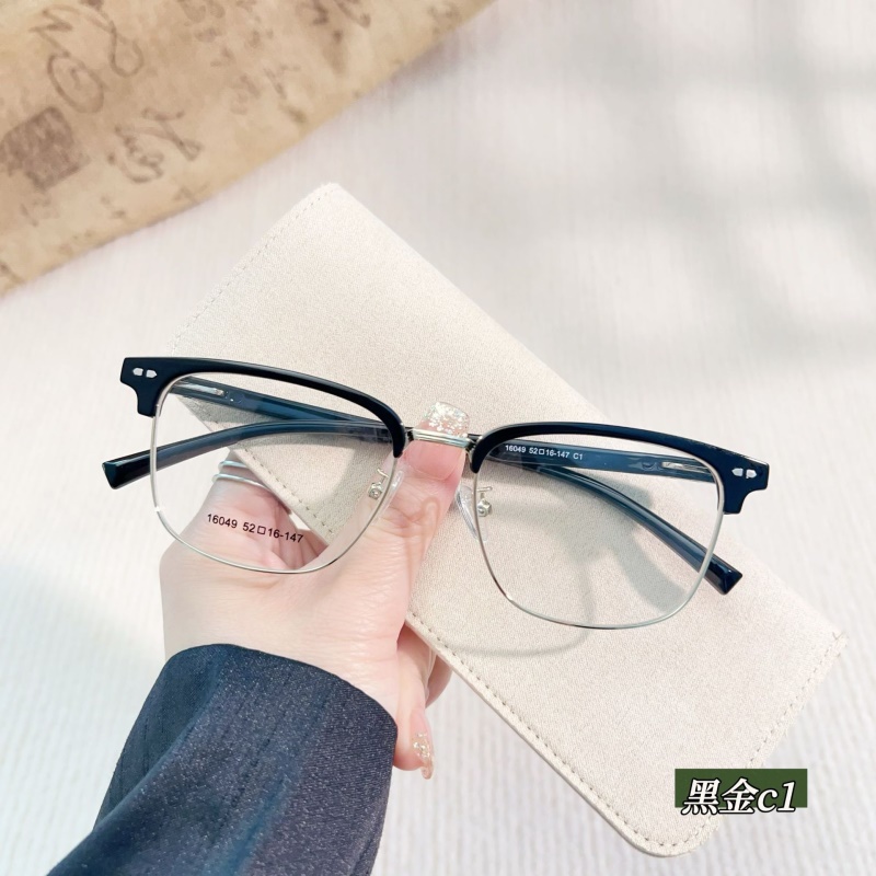 新款时尚眉毛眼睛架近视眉线框16049斯文柳丁半框tr90眉毛眼镜框