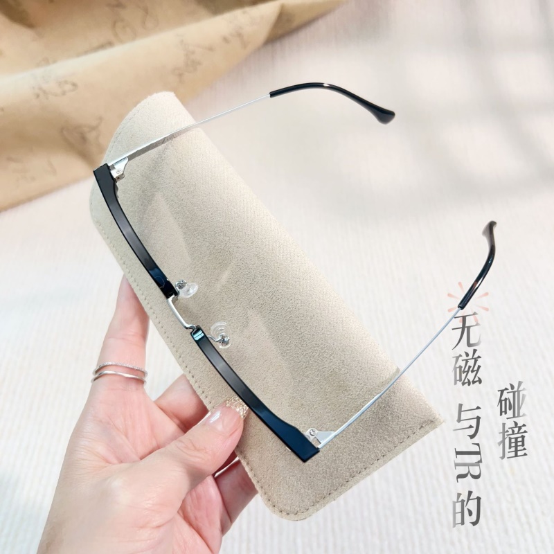 新款时尚瘦脸眉毛架素颜眉毛框眼镜小号丹阳眼镜工厂店批发