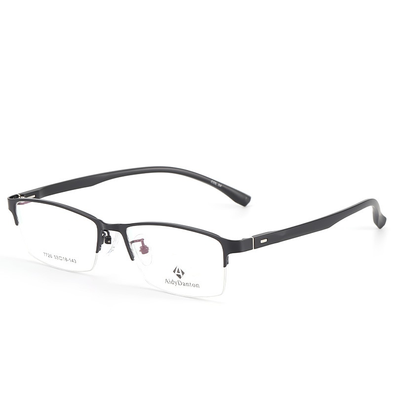 钢板眉毛眼镜框架厂家批发7726男士金属全框架 光学眼镜架丹阳