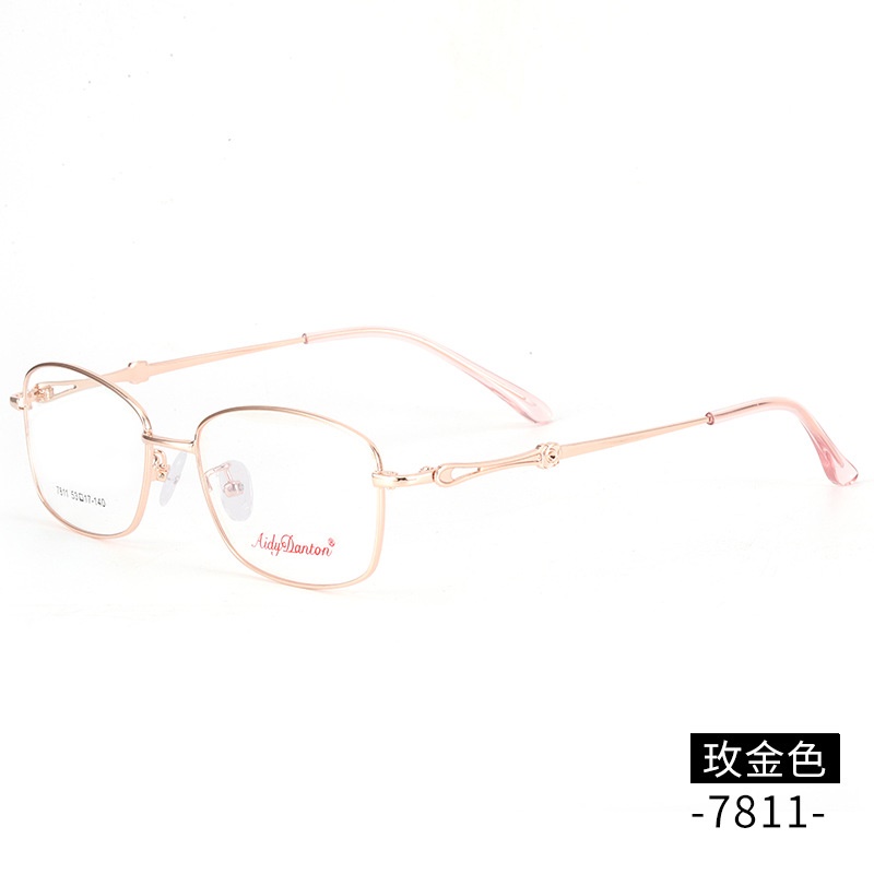 金属眼镜架全框近视镜7811中年女士渐进片商务眼镜框丹阳厂家批发