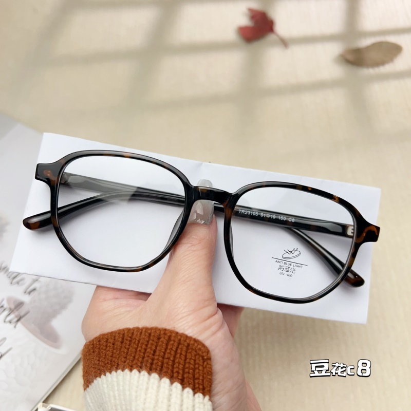 TR透明网红同款23105防蓝光眼镜框 小红书种草丹阳配镜tr90平光镜