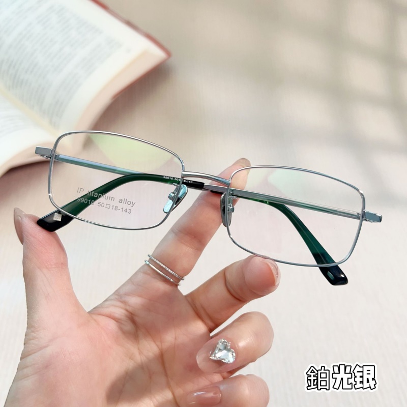 金属眼镜框一体宽边记忆钛架99010超弹腿合金眼镜工厂量大批发