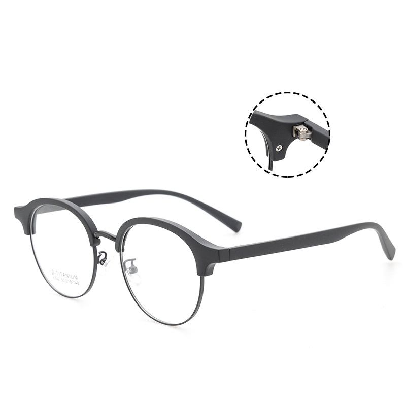 男女士圆形眉毛眼镜框时尚小红书种草8742TR90眉线黑框复古架批发