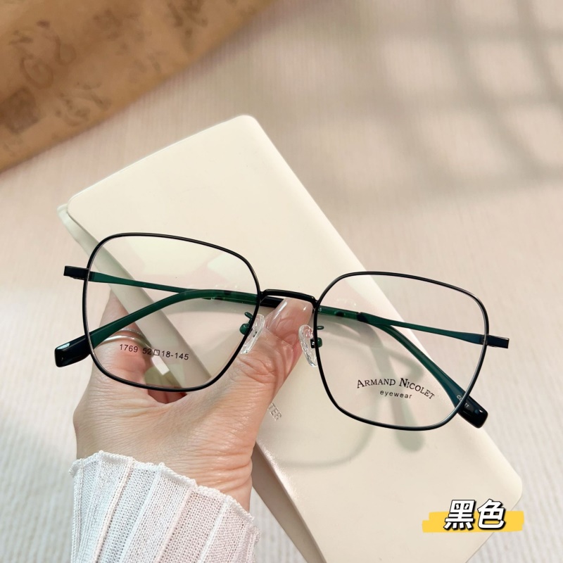 友顺新款近视眼镜1769小红书潮全框眼镜架女复古多边形眼镜男款