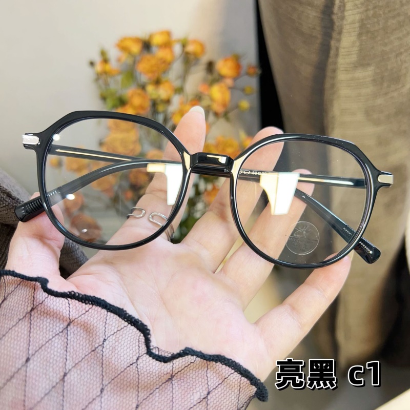 宽边个性平光镜网红同款8675小红书防蓝光复古非主流 tr90眼镜