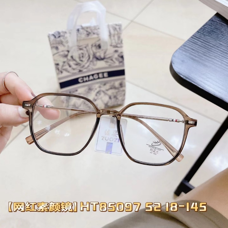 小红书新款防蓝光平光镜复古眼镜框黑色显瘦 素颜大框tr网红镜框