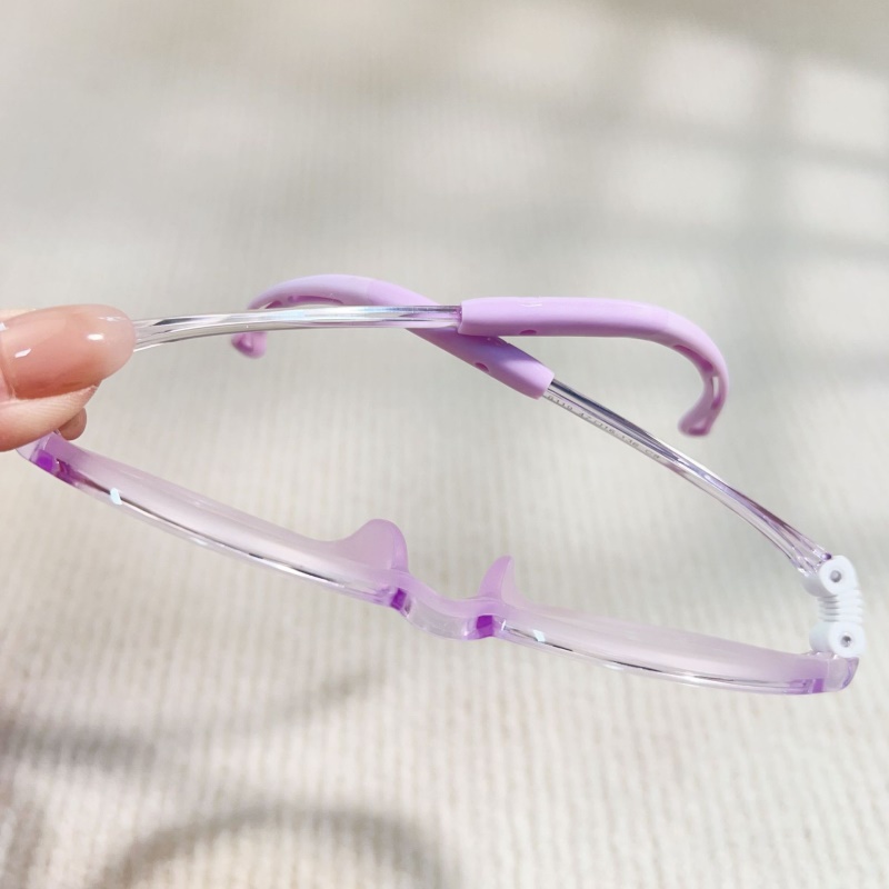 某白同款圆形男女款tr90软鼻托舒适眼镜6119旋转软硅胶儿童眼镜框