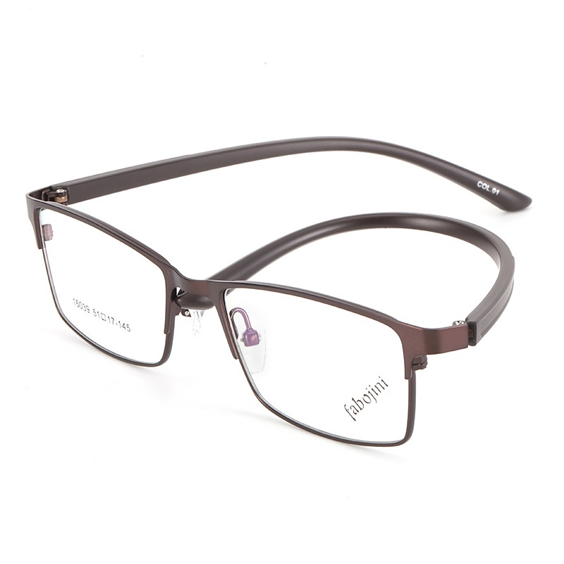 【友顺】全框钢板眼镜小号框架方框眉毛镜架16039超轻配高度眼镜