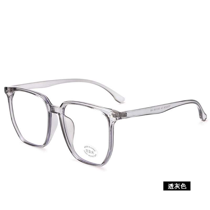 米钉平光镜透明小红书同款30326电脑护目镜复古学生tr90大框近视