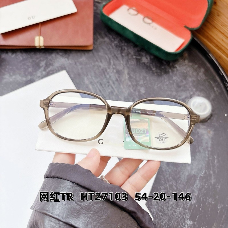 海报同款TR镜框女素颜眼镜可配近视防蓝光护目眼镜男韩版镜架批发