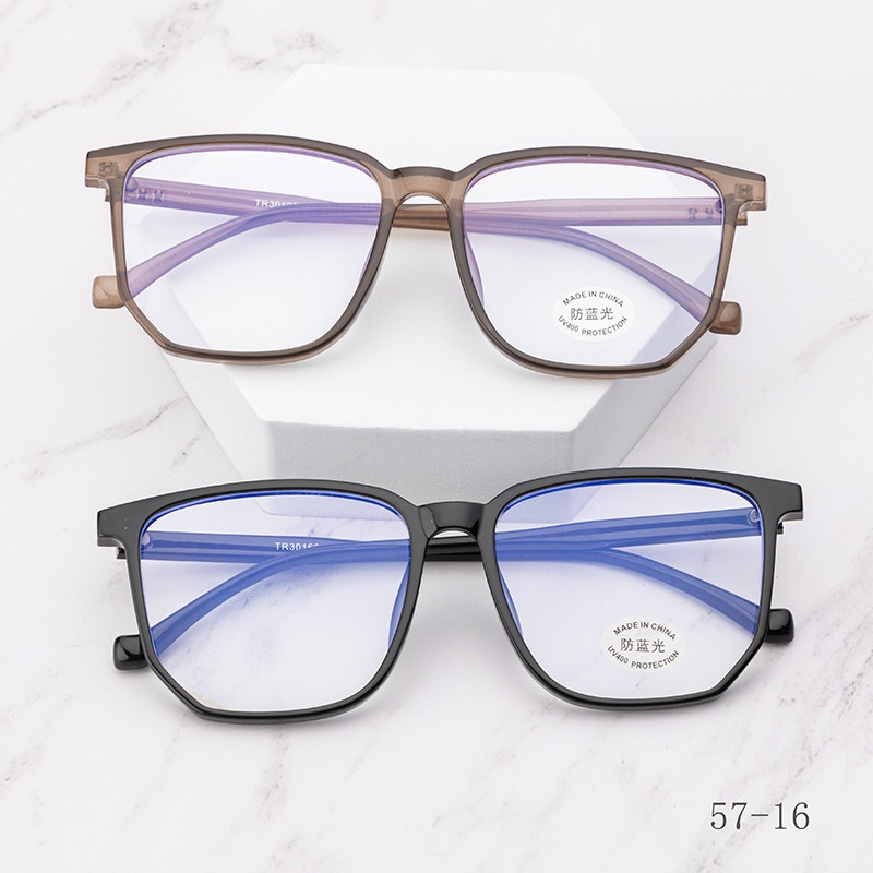 宽边个性平光镜网红同款30166小红书护目镜复古非主流 tr90眼镜