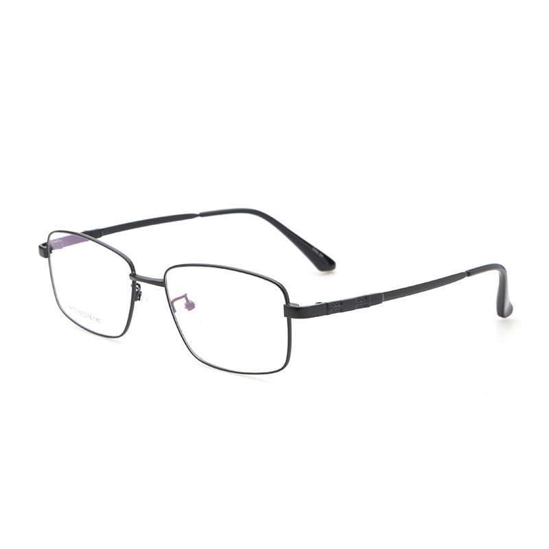 金属眼镜框宽边记忆架高弹钛合金 9110大号男士光学眼镜厂家批发