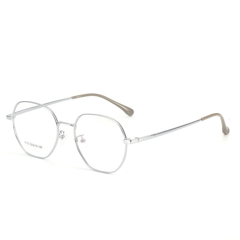 超轻复古多边形近视眼镜框文艺潮男女金属眼镜架批发全框素颜眼镜