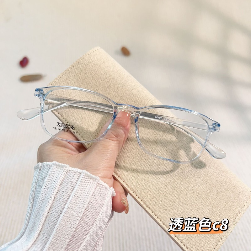 工厂直营tr眼镜框批发68106男女款中小号全框架超轻眼镜架 TR90