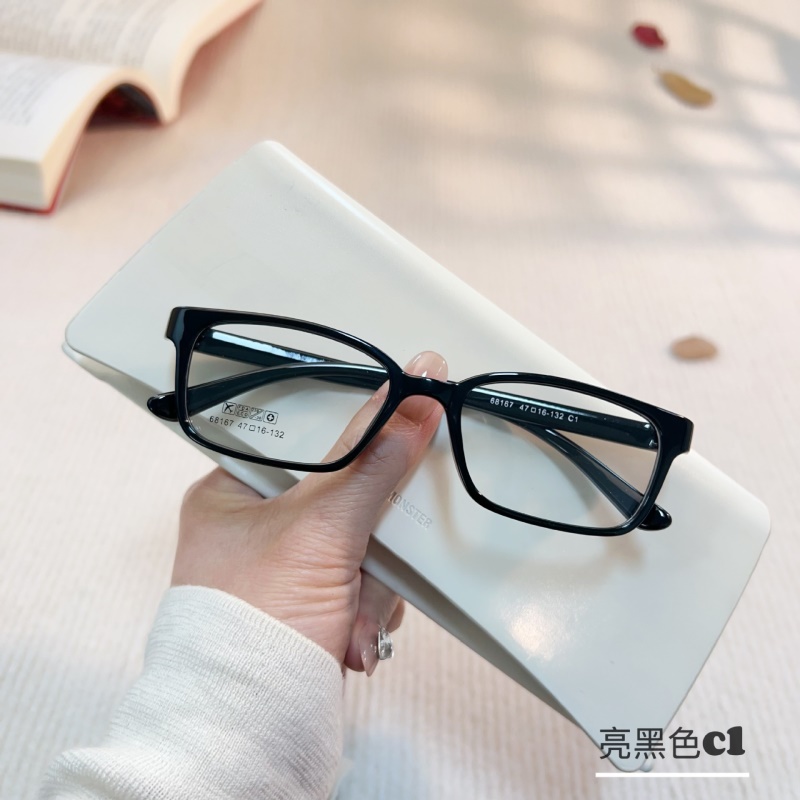 丹阳tr90近视眼镜工厂批发68167男女士全框架眼镜 瘦脸窄框眼镜架