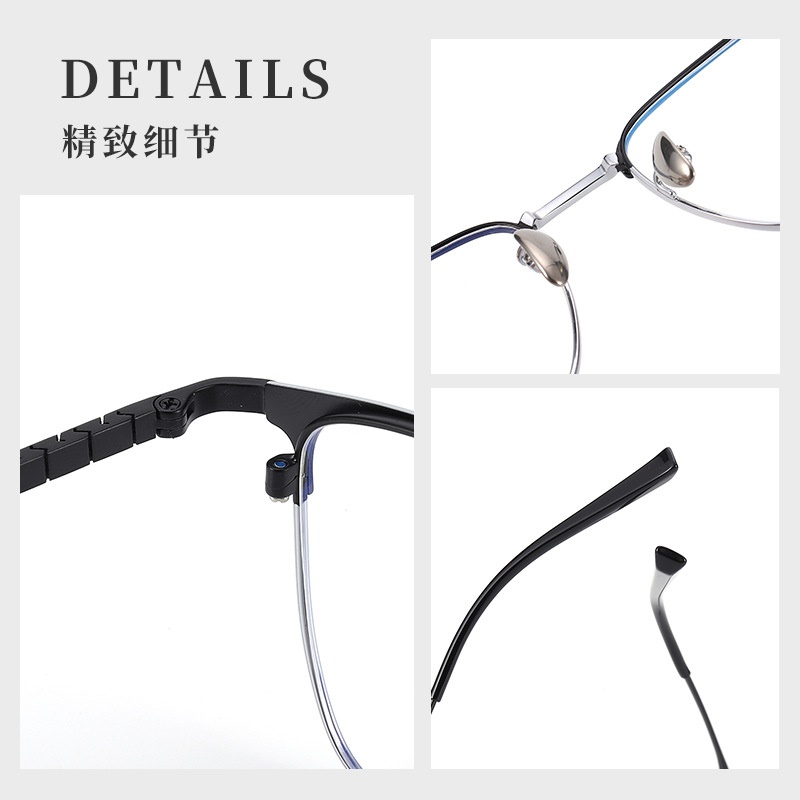 高级感丹阳眼镜男近视镜框90001复古跨境方框眼镜时尚纯钛镜框