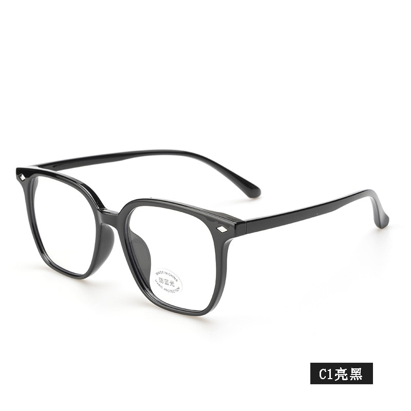 透明平光镜抖音小红书同款30239电脑护目镜男女士tr90多边形 眼镜