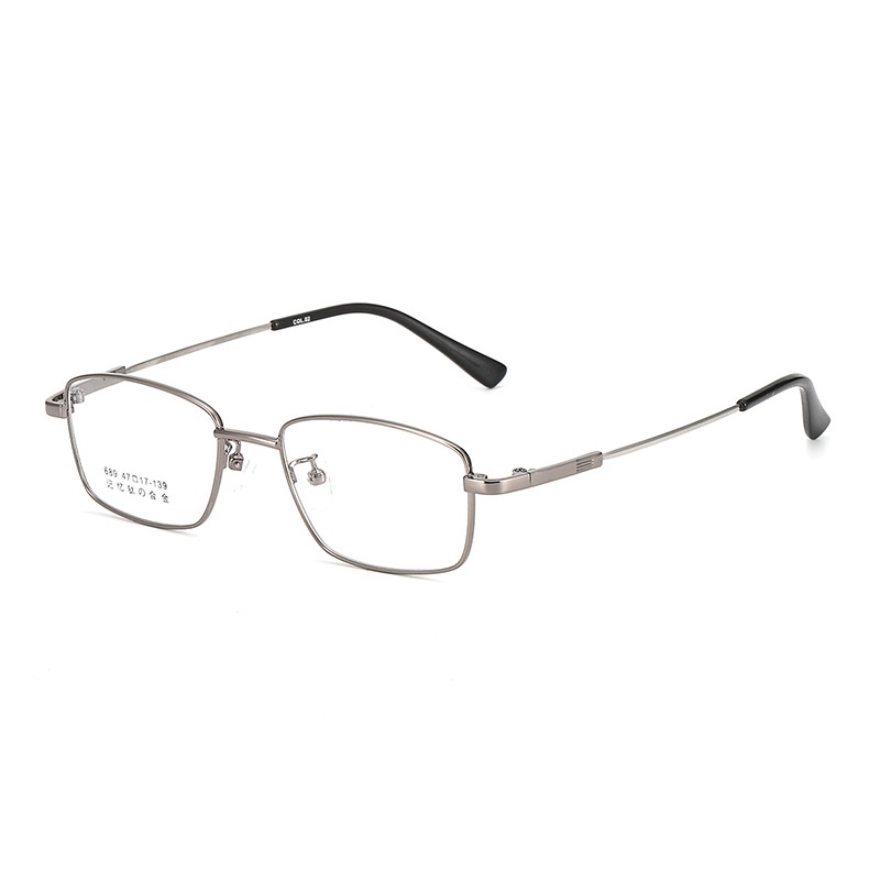 记忆金属眼镜架小框眼镜689跨境眼镜瘦脸镜架超弹弓钛合金眼镜框